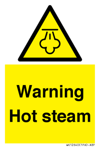 Warning Hot steam
